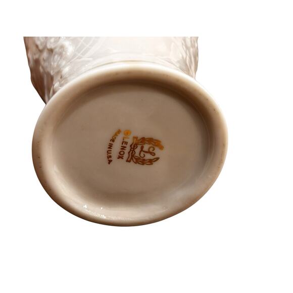 Vintage Lenox Floral Flowers Bud Vase 24K Gold Trim 6-1/2" Tall Made in USA - Picture 4 of 6